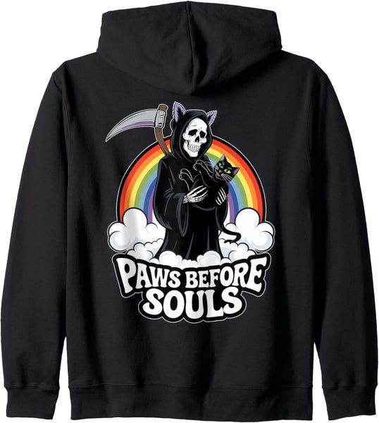 Weird Cat Weirdcore Accessories Black Cat Apparel Zip Hoodie